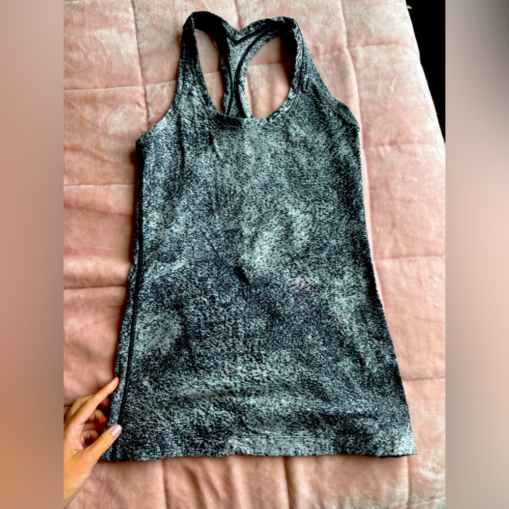 Lululemon, Heather Gray Racerback Tank Top, size 6